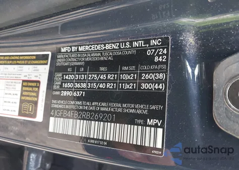 2024 Mercedes-Benz Gle 350 4Matic from USA, damaged, VIN 4JGFB4FB2RB269201